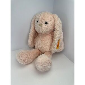 Steiff Pink Bunny Rabbit Plush Stuffed Animal Soft Cuddly Friends Button In Ear